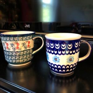 Polish pottery Mugs